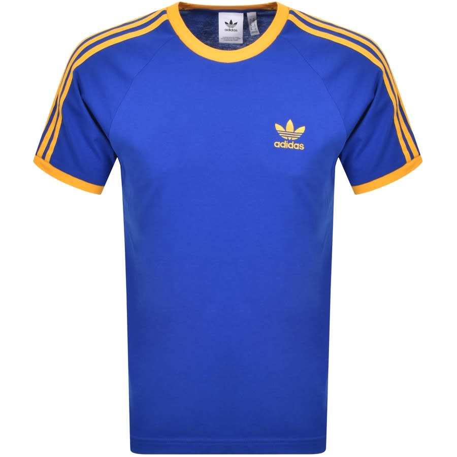 Alternative Image for Productadidas Originals 3 Stripe T Shirt Blue1